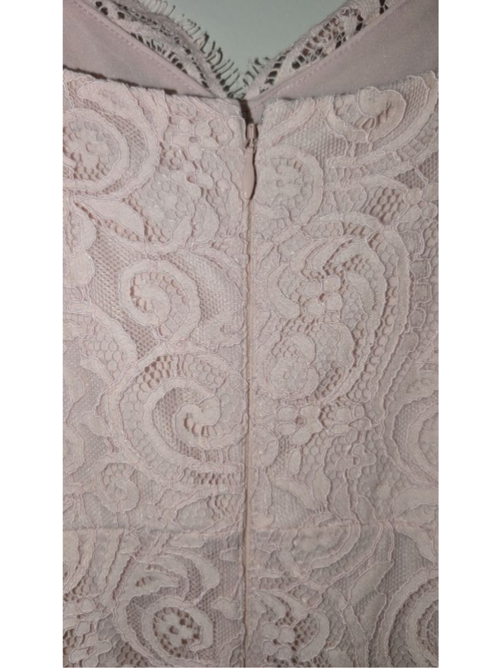 Express Pink Lace Midi Dress Womens Small - Picture 8 of 10